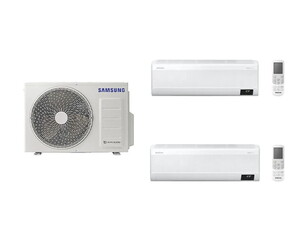 Samsung Wind Free (AJ050TXJ2KH/EA) 9+12 BTU Iç 5,2 Kw Dış Ünite A 12000 BTU 1+2 Sistem Multi Inverter Duvar Tipi Klima