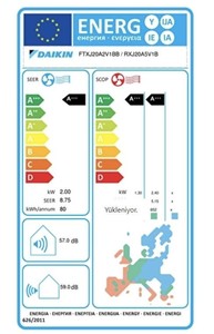  Daikin Emura FTXJ25AB A+++ 9000 BTU Inverter Duvar Tipi Klima