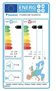  Daikin Emura FTXJ20AS A++ 7000 BTU Inverter Duvar Tipi Klima