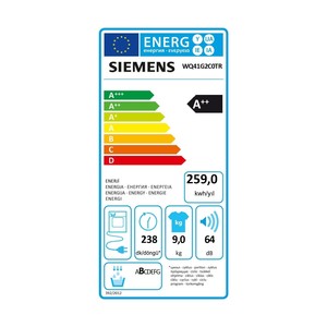  Siemens WQ41G2C0TR 9 kg Çamaşır Kurutma Makinesi