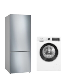 Siemens KG55NVIE0N Kombi No Frost Buzdolabı,  WG42A1X2TR 9 kg 1200 Devir Çamaşır Makinesi